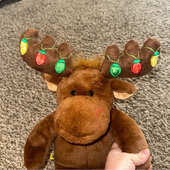 Build-A-Bear Brown Light up Moose with Colorful Antlers - Picture 6 of 12